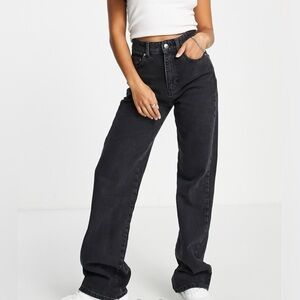 Stradivarius 90s Dad Jean in Black